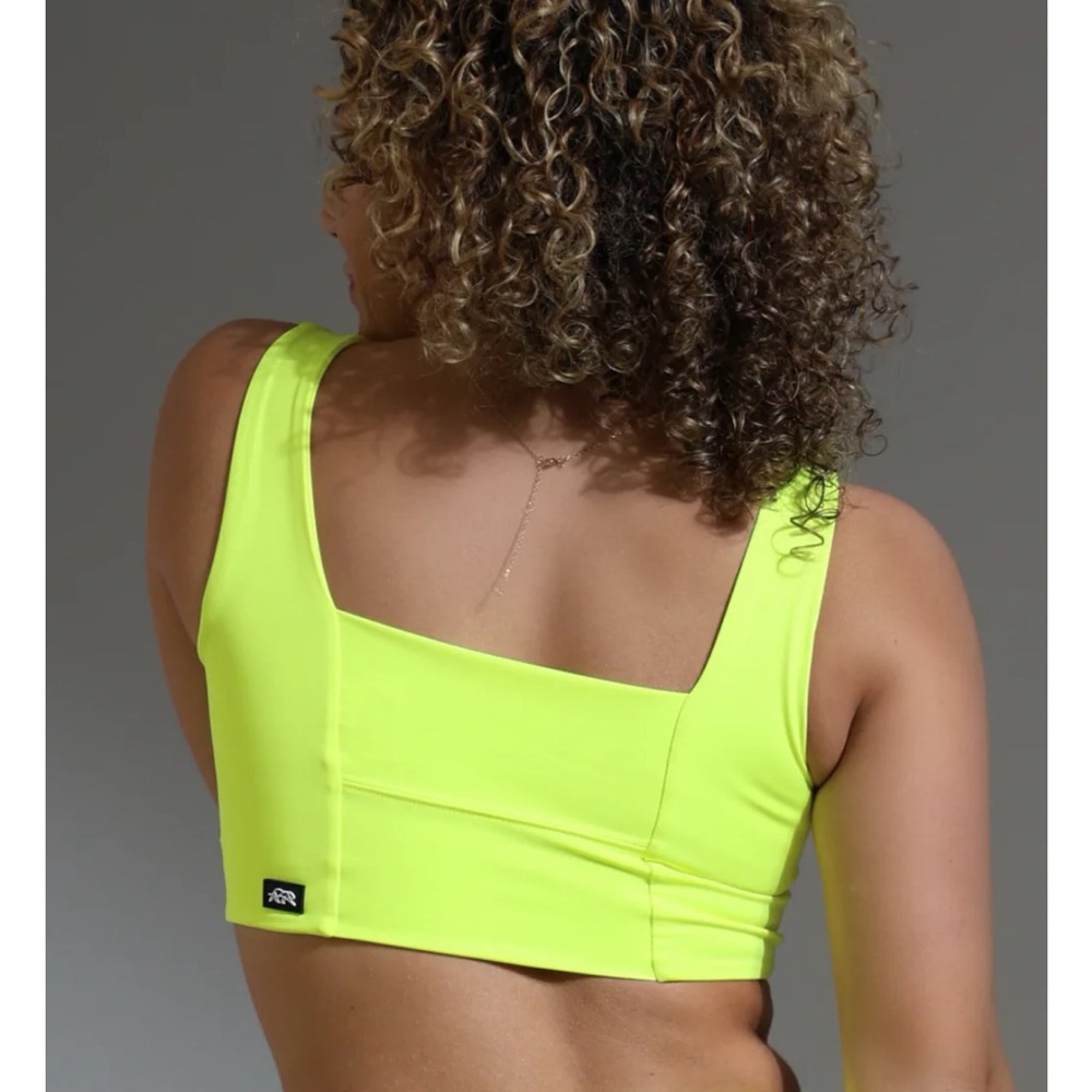 NWT Tiger Friday Dancewear Lennon Crop Top Color Citrus Size AXS - Picture 6 of 7